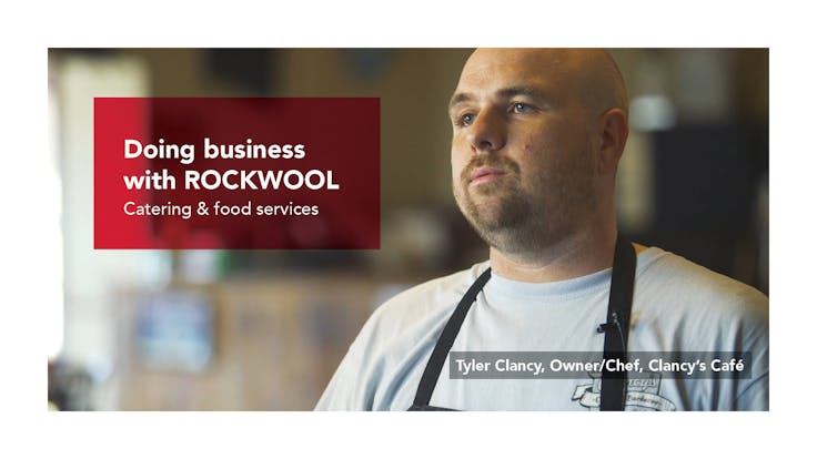 JPG - doing business with ROCKWOOL images - vendors and suppliers supporting our day-to-day operations at the office and manufacturing facilities in North America - catering & food services