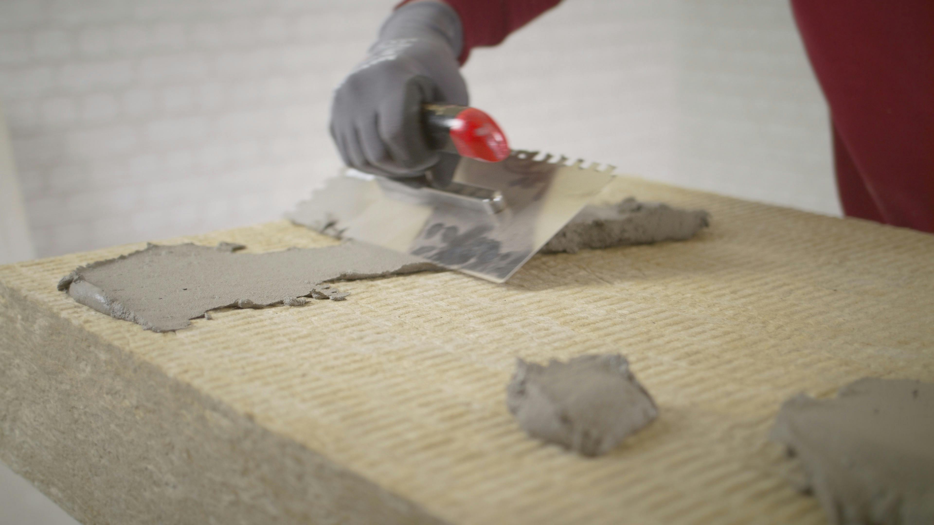 product, ceiling, cellar ceiling, basement ceiling, installer, installation, Planarock Top, Mörtelkleber, germany