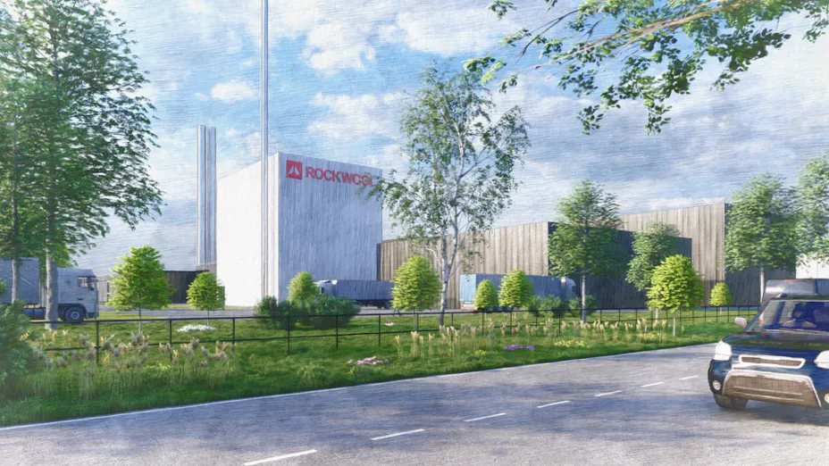 The visual is an artist’s rendition of the prospective factory.