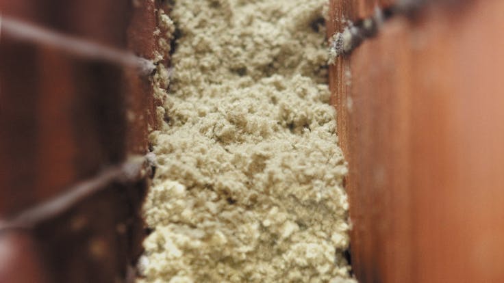 product, wall, outer wall, wall insulation, cavity wall, insulation granulate, blown-in insulation, installer, fillrock kd, einblasdämmung, germany