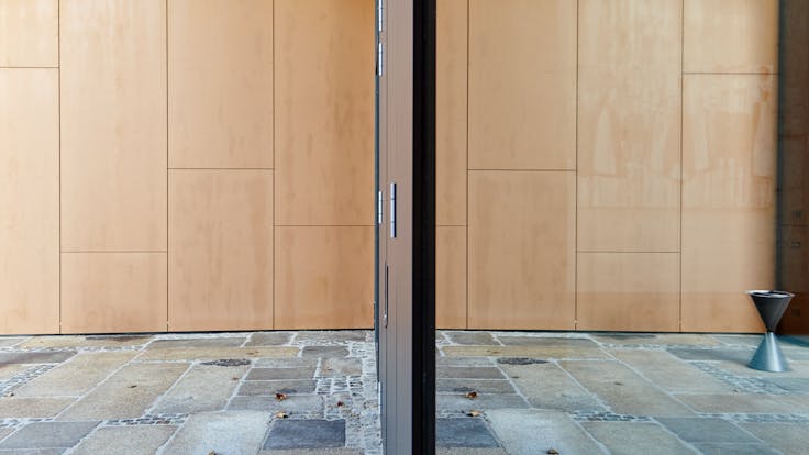 Offices and factory of the Brunner family business in Eggenfelden, Germany cladded with Rockpanel Natural facade cladding