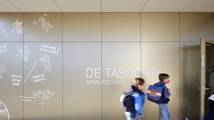 Rockpanel case study Rockpanel Metals De Tassche School Rockpanel Metals Custom design