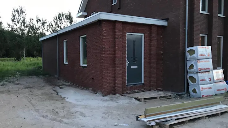 Extension of house in Heerhugowaard.
