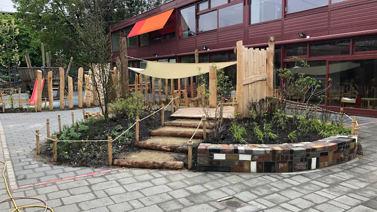 rockflow water management den haag paschalis school before after buffer infiltration project