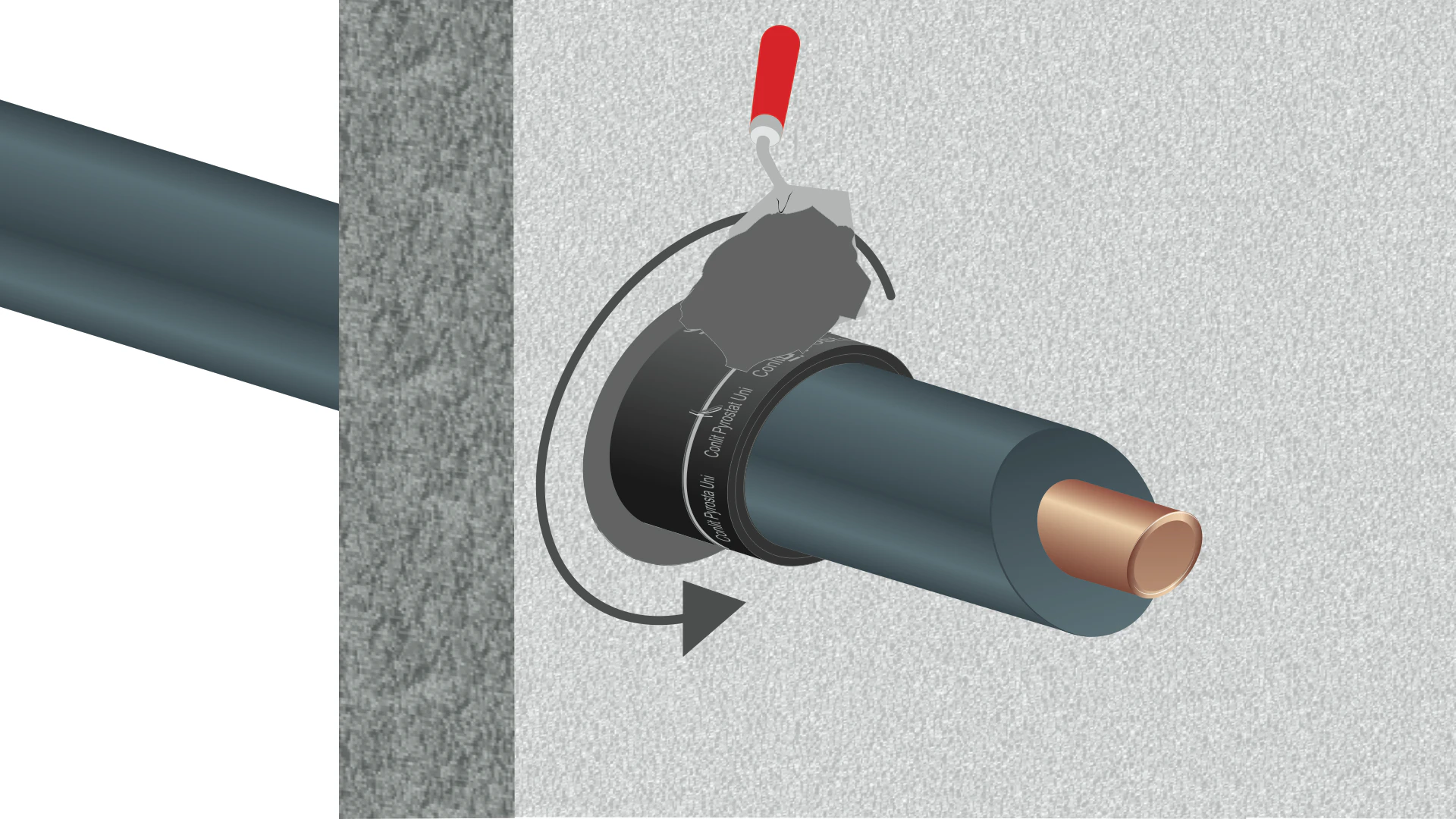 illustration, hvac, conlit pyrostat uni, germany, steps