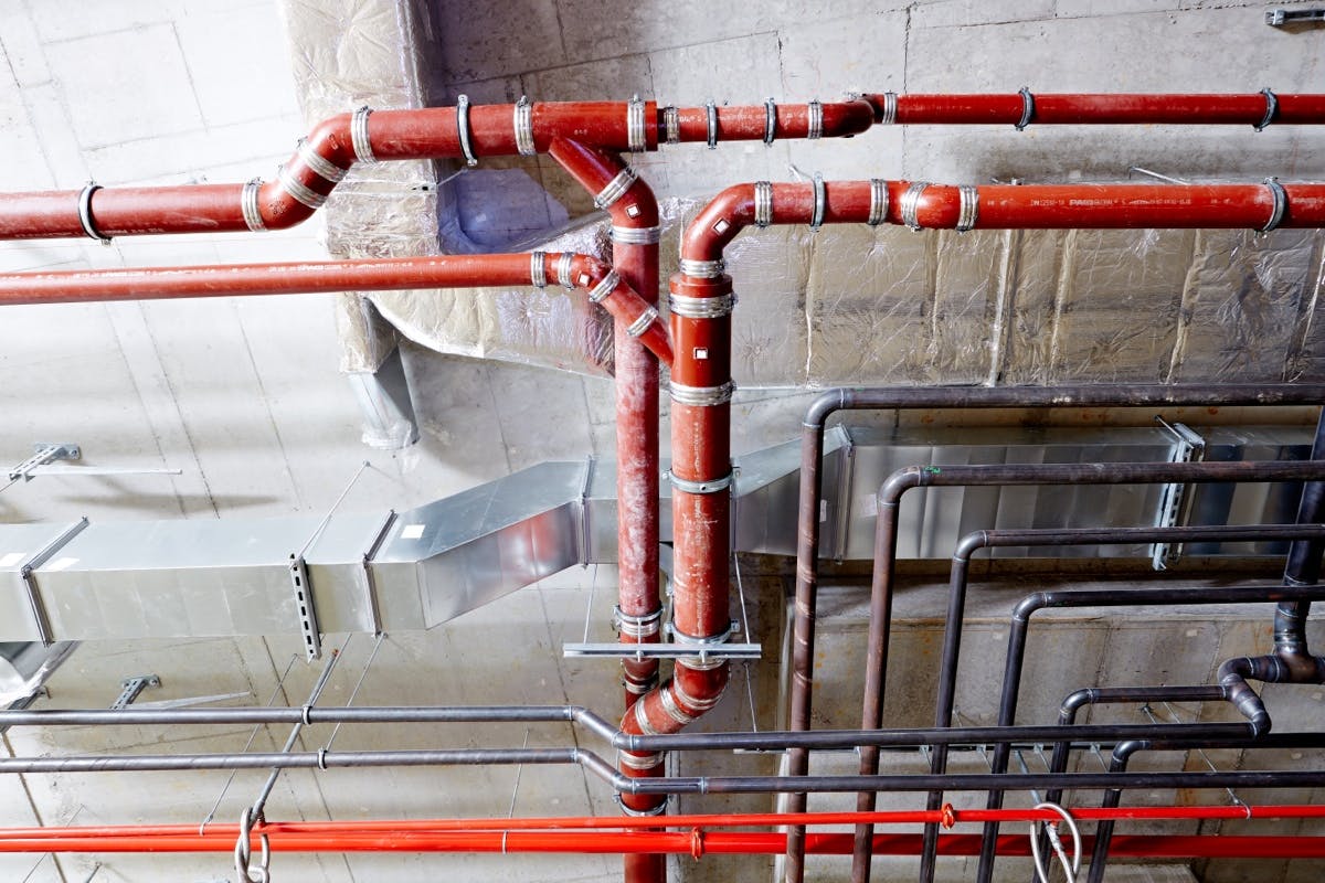 waste water pipe, pipes, hvac, rockwool 800, klimarock, rockwool alufix, germany