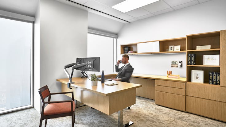 NA, Winstead Law Firm, office, private office, modern, 1200, suspension system, grid, Artic, SQ, 2x2, acoustics