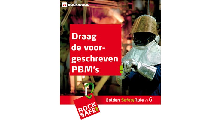 health, safety, health & safety, golden safety rules, rules, rocksafe, rockwool, benelux