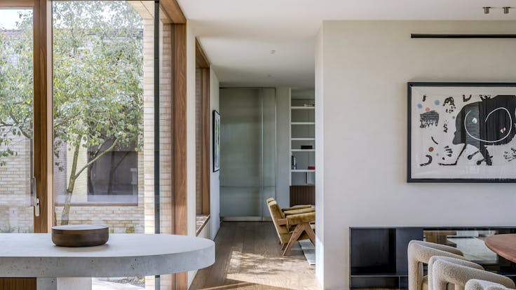 Private home in Belgium with Rockfon Mono Acoustic TE-edge in customised colour. Thomas De Bruyne, CAFEINE.BE BV