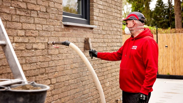 referenceproject rockfit fulfill, testimonial rockfit fulfill, referenceproject inblaaswol, inblaaswol, blow-in wool, verwerking, rockfit fulfill, verwerking van rockfit fulfill inblaaswol, processing, aanbrengen van spouwmuurisolatie, installation of cavity wall insulation, inblazen van een spouwmuur, blowing in a cavity wall, smits isolatie, rw-bnl