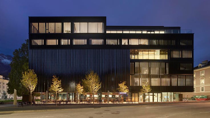 reference, house of music innsbruck, haus der musik innsbruck, external wall, ventilated facade, austria