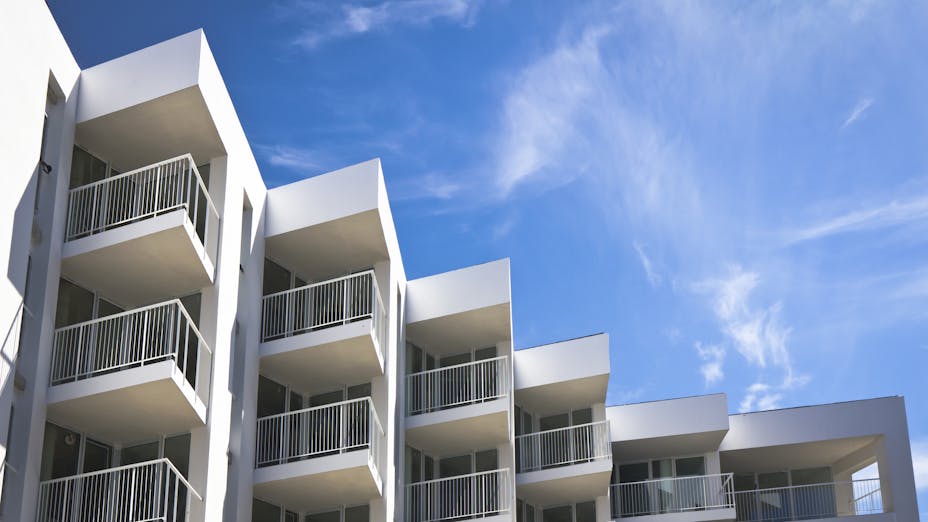 Newly renovated apartment building