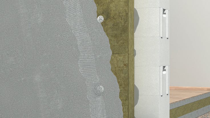 Ecorock, FRONTROCK, ETICS, step 4