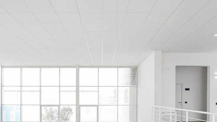 IT, Tr-Inox, Nociglia, Rocco de Lentinis, Office, Rockfon Blanka, E-edge, 600x600, 1200x600, White