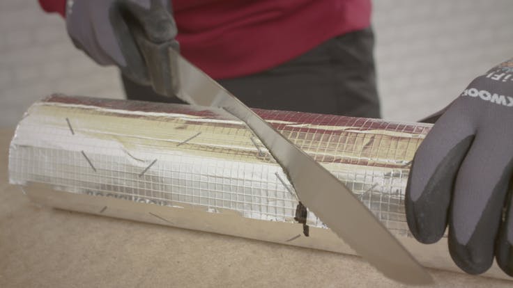 cellar, basement, cellar ceiling, basement ceiling, pipes, pipe insulation, installation, heizungsrohre, isolieren, rockwool 800, dämmstoffmesser, germany