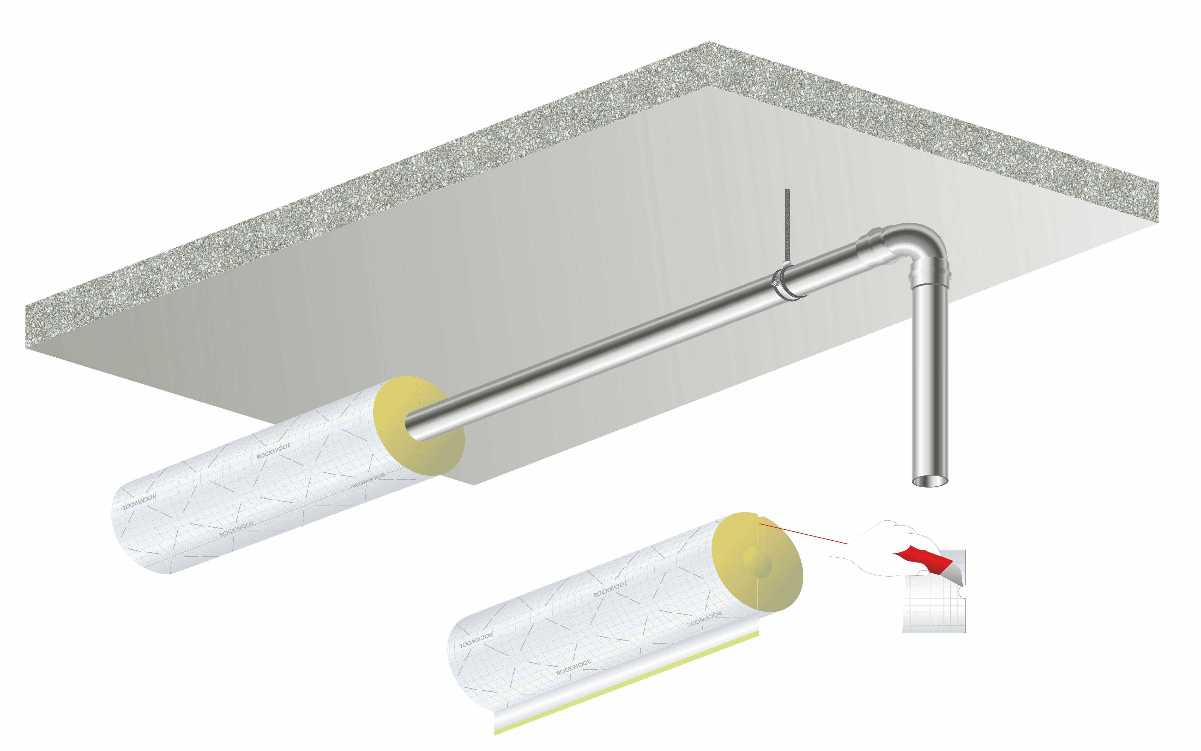 rockwool 800, pipe section, hvac verarbeitungsschritte, slider 1, germany