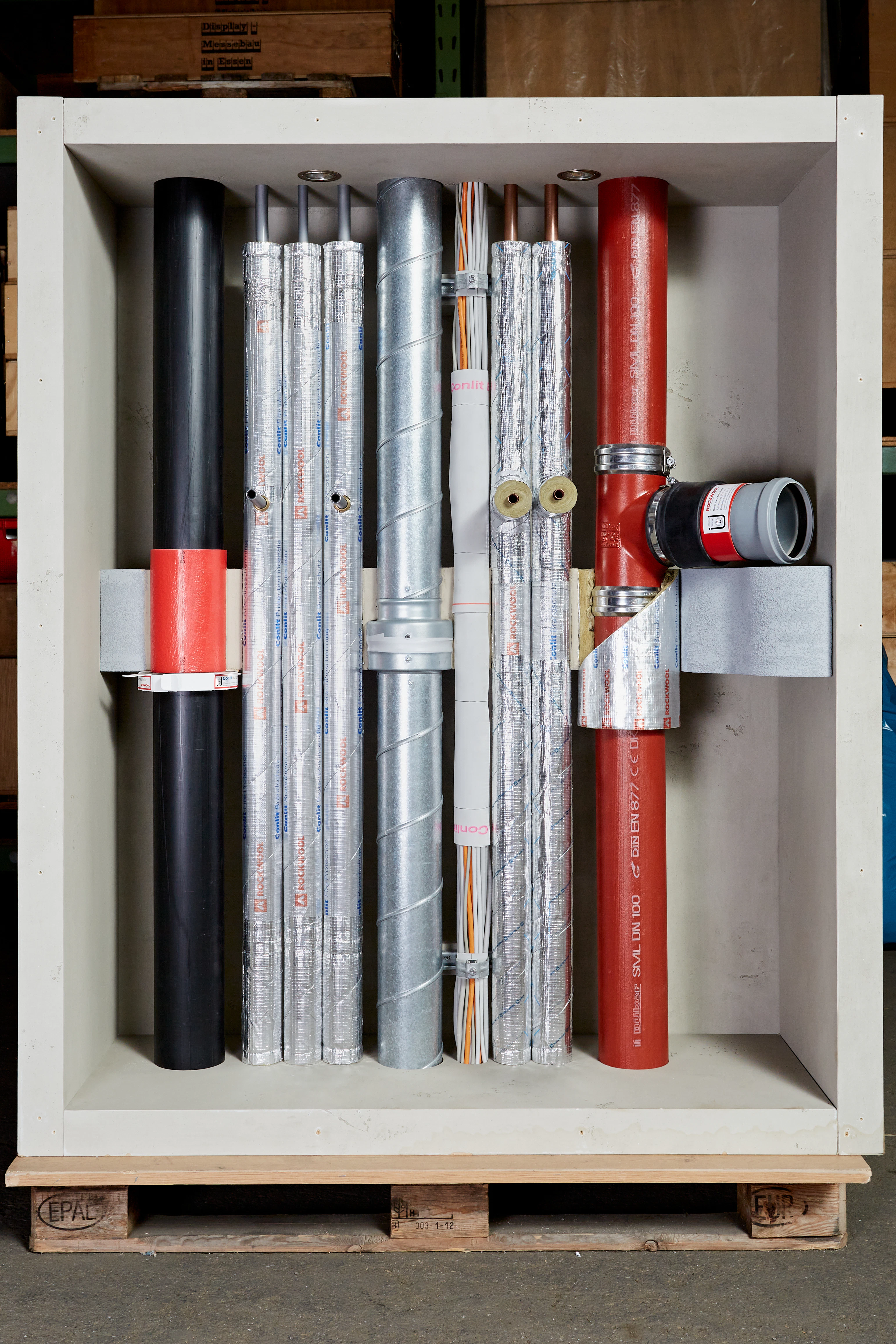 conlit brandschutz, conlit 150u, conlit bandage, conlit sml set, conlit brandschutzmanschette pipes, hvac, germany