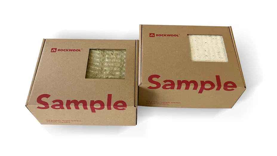Nieuwe, milieuvriendelijke ROCKWOOL sample verpakkingen