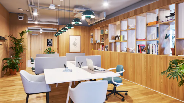 Cellular Office with Rockfon Mono Acoustic in Spaces Platinium co-working office, Warsaw, Poland