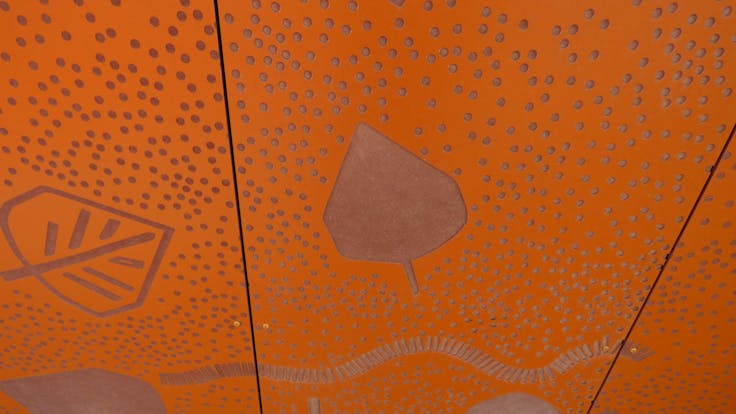 Midmill Primary School in Kintore, United Kingdom cladded with Rockpanel Woods and Colours facade cladding