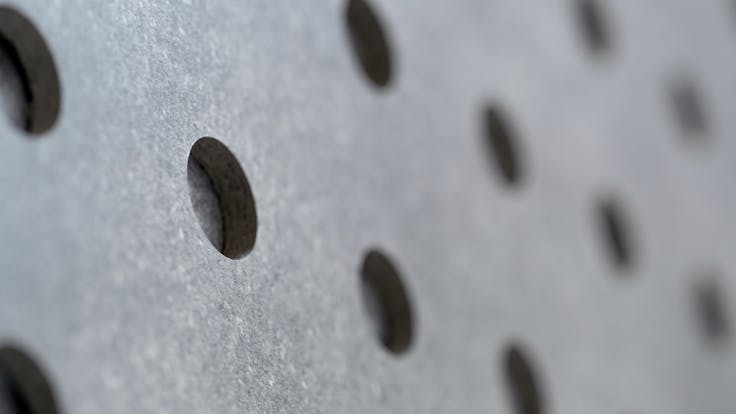 Rockpanel Case Study Rockpanel Stones Mineral Silver Tekniska Museet, Maskinhallen