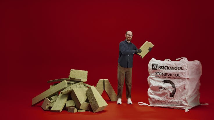 ROCKWOOL stone wool is based on stone and therefore endlessly recyclable.