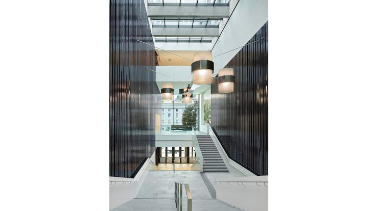 reference, house of music innsbruck, haus der musik innsbruck, interior view, staircase, austria