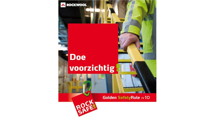 health, safety, health & safety, golden safety rules, rules, rocksafe, rockwool, benelux