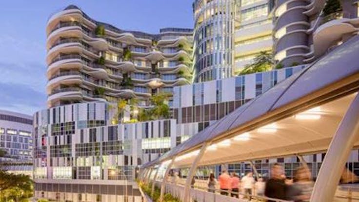 RockWorld imagery, Ng Teng Fong General Hospital, building