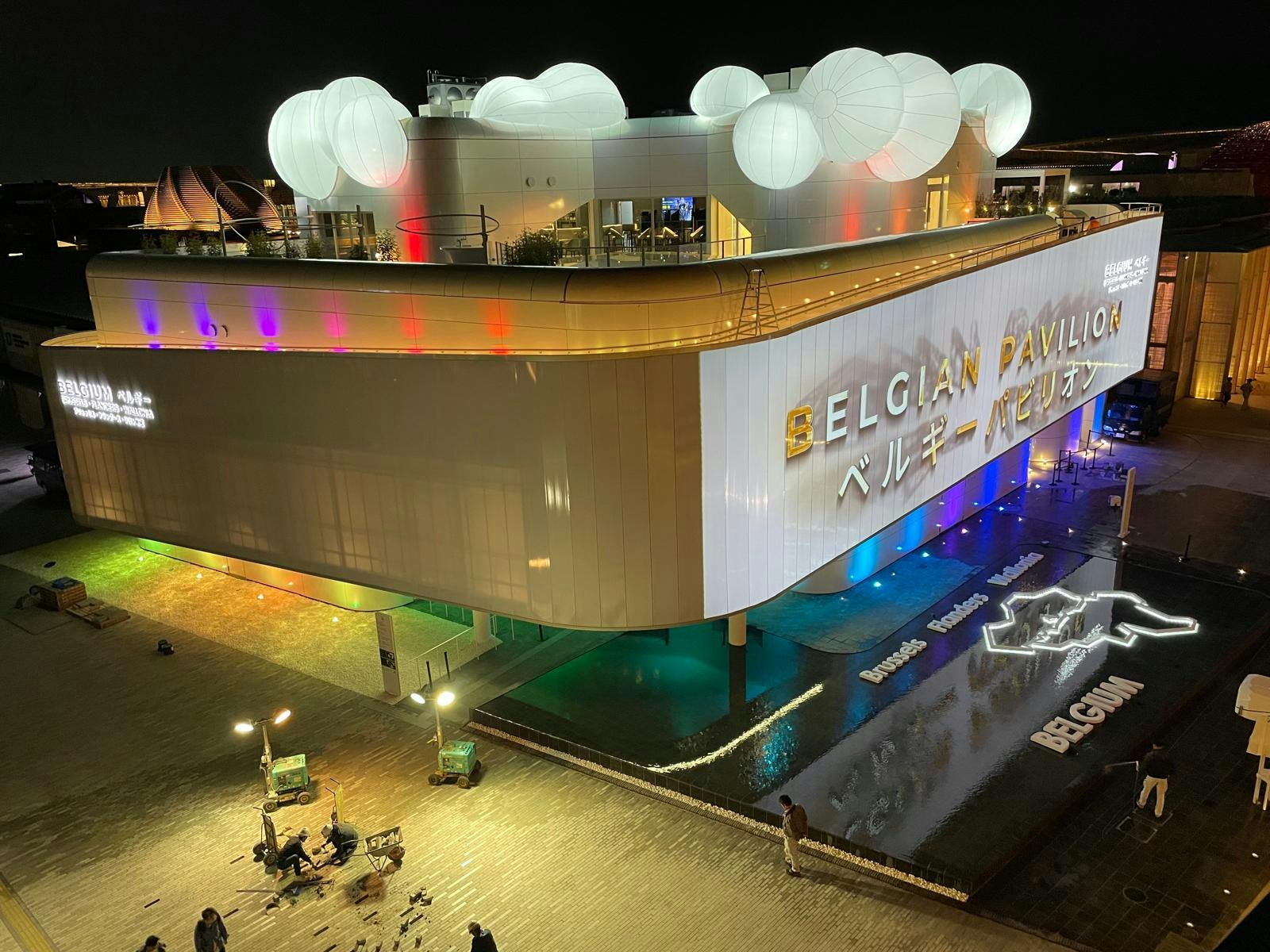 Case Study, BelExpo Osaka, BE, Rockpanel Chameleon Custom Pearl