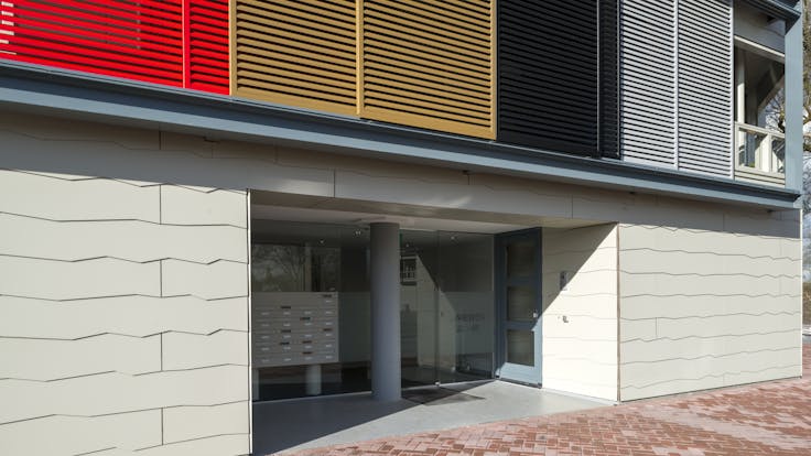 Apartment block 't Zicht with Rockpanel Colours in Leusden, The Netherlands