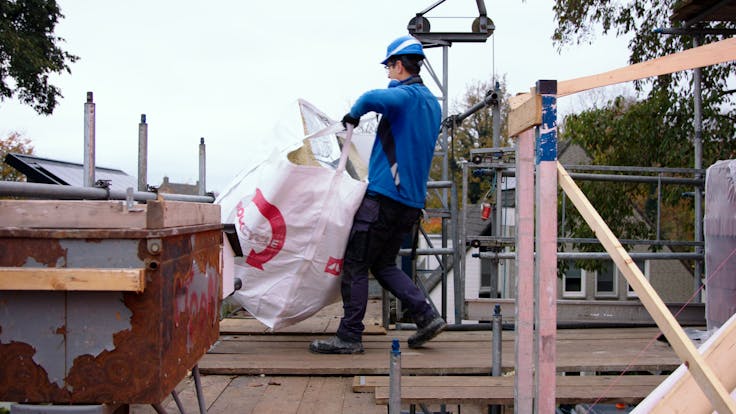 rockcycle, rockcycle pilot, pilot kleinschalige inzameling steenwolresten, rockcycle pilot inzameling steenwolresten, big bag, netherlands, rw-bnl, nl