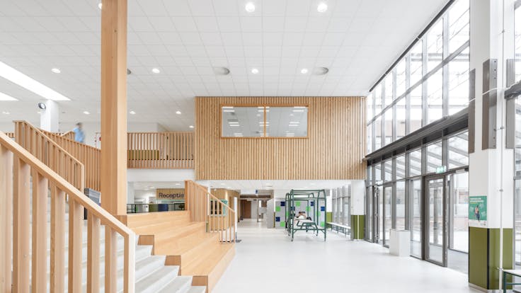 Reception in Yuverta, Dordrecht in Dordrecht Netherlands with Rockfon Krios A-Edge