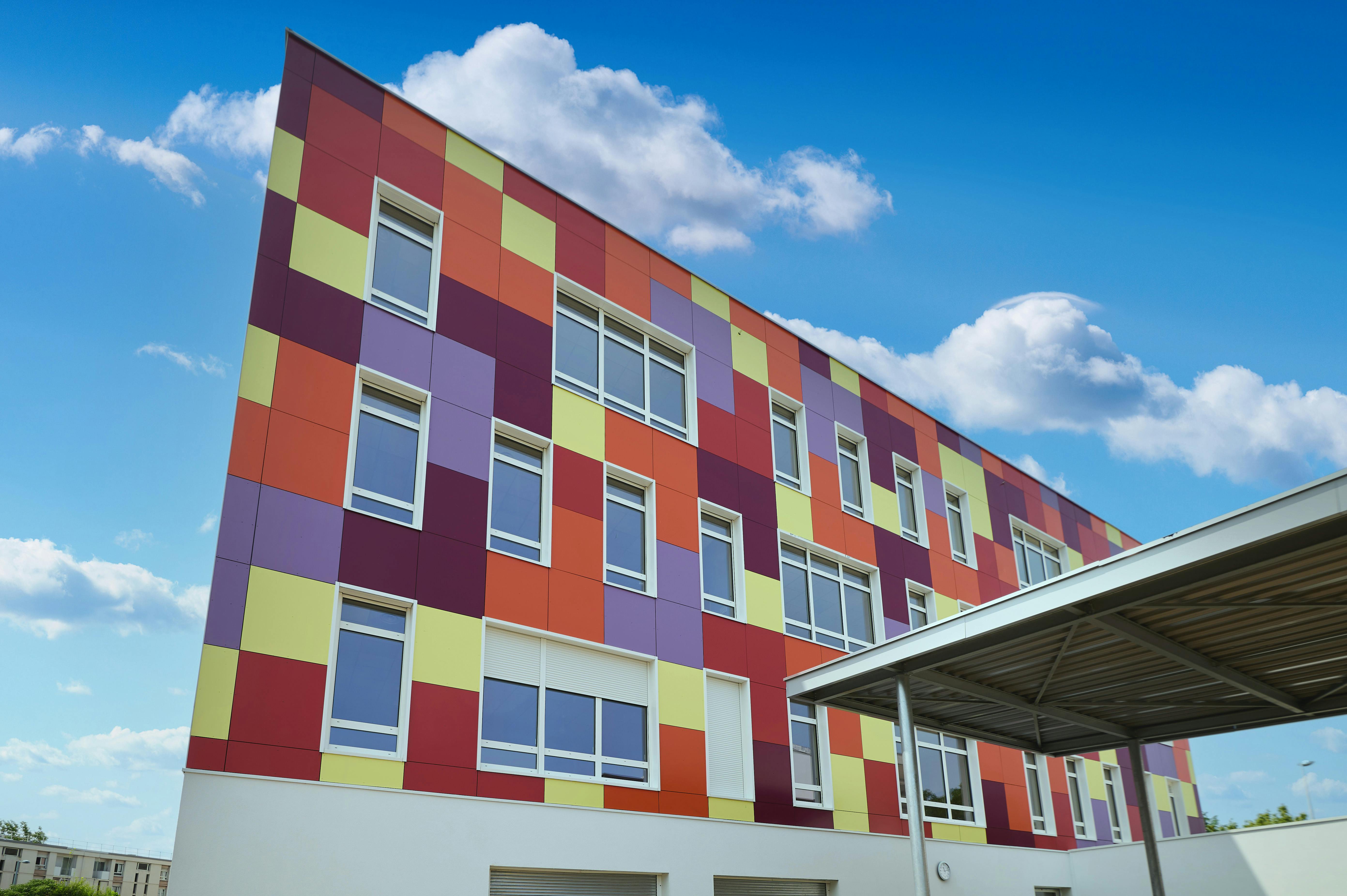 Hero Rockpanel Case Study l’école Jules-Guesde Rockpanel Colours
