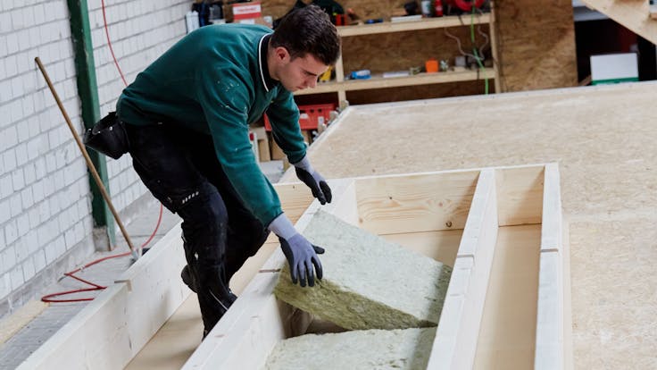 erweiterung kulturzentrum, dämmung holzständerwände, brandschutz, wärmedämmung, flexirock 035, expansion cultural center, insulation wood frame walls, fireproof, thermal insulation, reference, referenz, germany