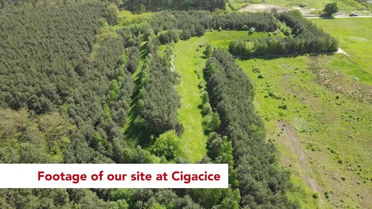 Thumbnail for drone video of Cigacice landfill site