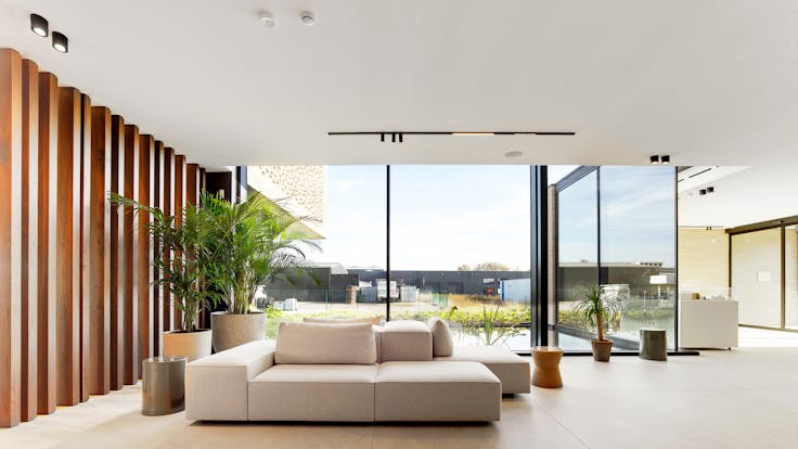 Office of construction company Dethier in Alken Belgium with Rockfon Mono Acoustic TE-edge