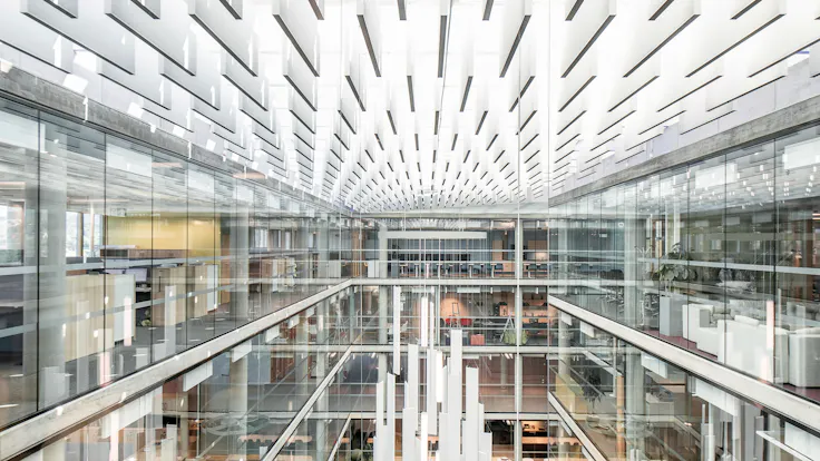 NO, Lysgården, Trondheim, HUS Arkitekter, Office, Rockfon Multiflex Baffle, 300x2400, White