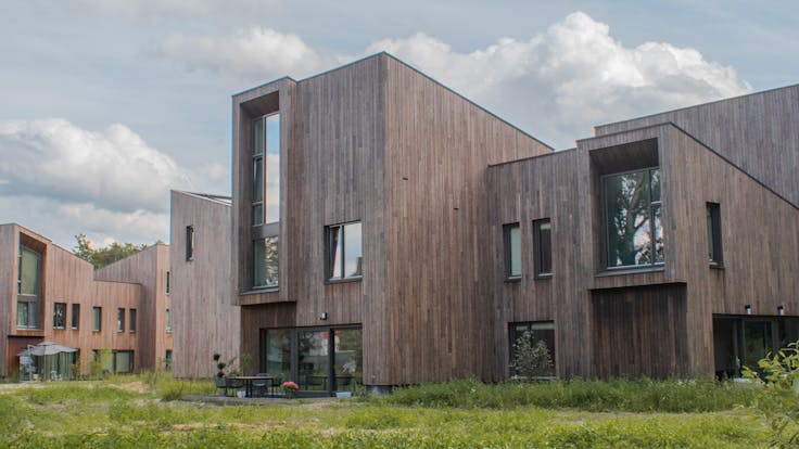 referenceproject bosvallei, bosvallei, bosvallei eindhoven, nieuwbouwproject bosvallei, nieuwbouwproject in eindhoven, referenceproject, new construction project in eindhoven, gevel, facade, rockvent base black, netherlands, nl, rw-bnl