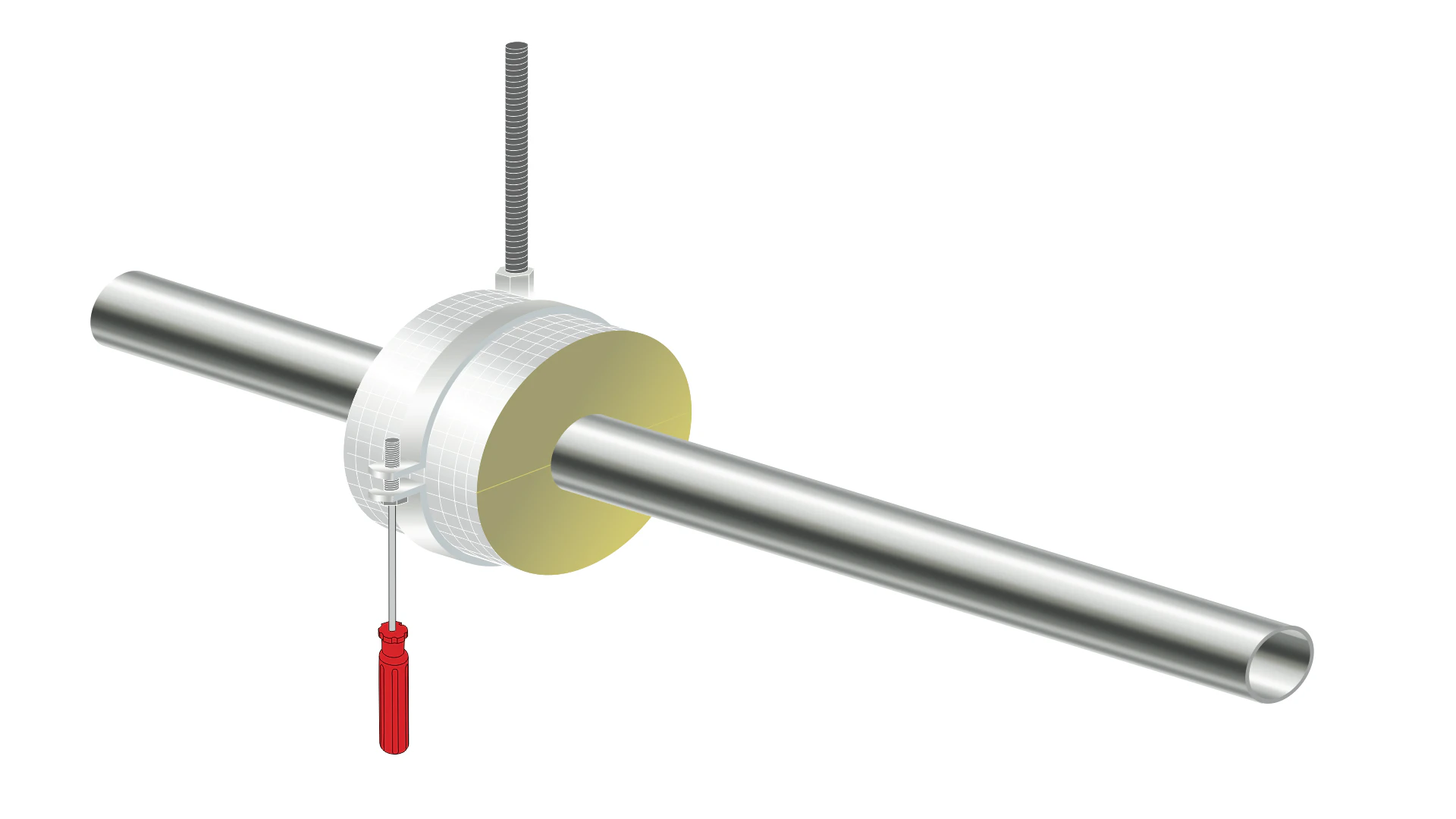 illustration, hvac, teclit hanger, step 4/6, germany