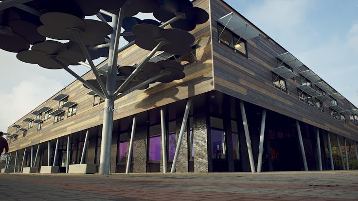 ‘The Tree House' community school project in Zaltbommel, The Netherlands with Rockpanel Woods exterior cladding