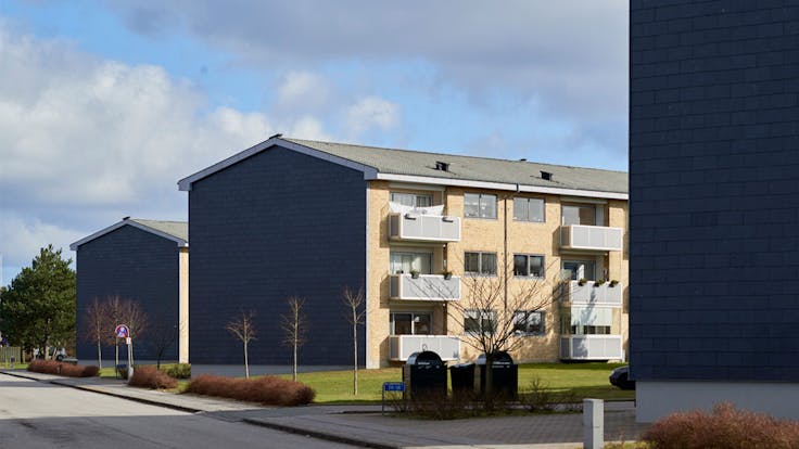 Reference case, Denmark, Grenaa, Fuglevænget, andelsbolig, apartments, REDAir FLEX, indoor climate