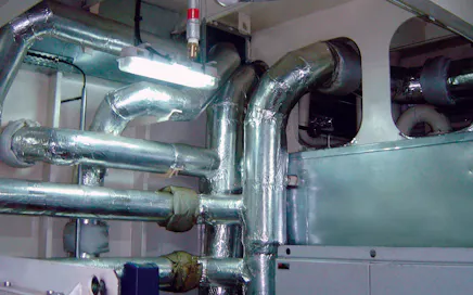 Insulation with Pipe Section