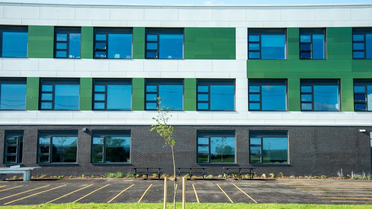 Rockpanel Case Study United Kingdom Houstone School Rockpanel Colours Rockpanel Chameleon