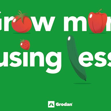 Grow more using less visual