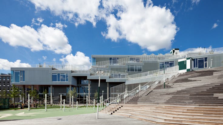 The new Sydhaven school in Copenhagen, Denmark with Rockpanel Colours exterior cladding