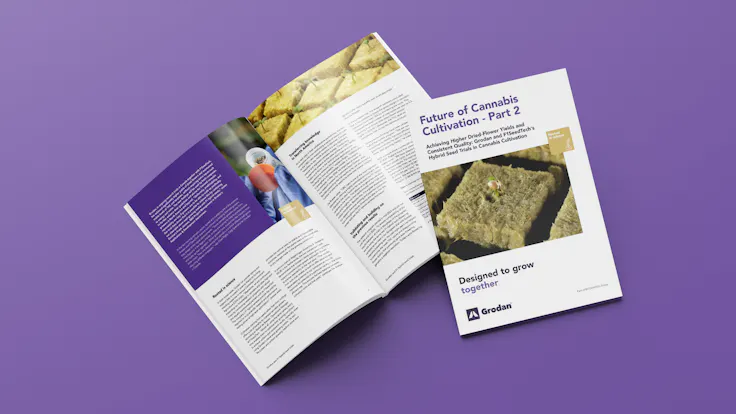 This is the mockup for the Future of Cannabis Cultivation Whitepaper: Part 2.