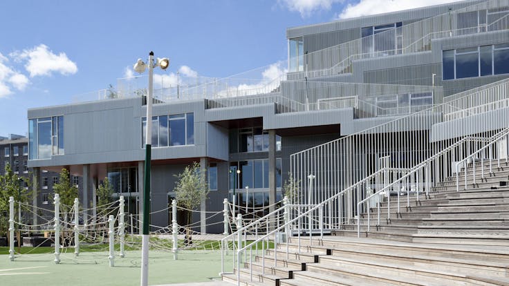 The new Sydhaven school in Copenhagen, Denmark with Rockpanel Colours exterior cladding