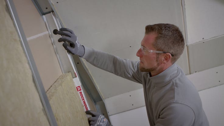 partition wall, inner wall, installation, trennwand, innenausbau, sonorock, germany