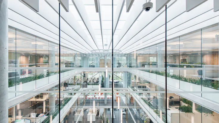 NO, Stålgården, ARC Arkitekter, Office, Rockfon Multiflex Baffle, 1200x300, white, Rockfon System T24 Baffle